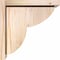Ekena Millwork Crestline Smooth Corbel w/Backplate, Douglas Fir, 7 1/2"W x 12"D x 12"H COR08X12X12CRE01SDF - alternate 4